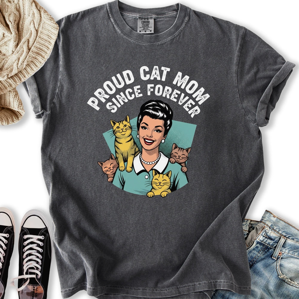 Retro Proud Cat Mom Relaxed Tee