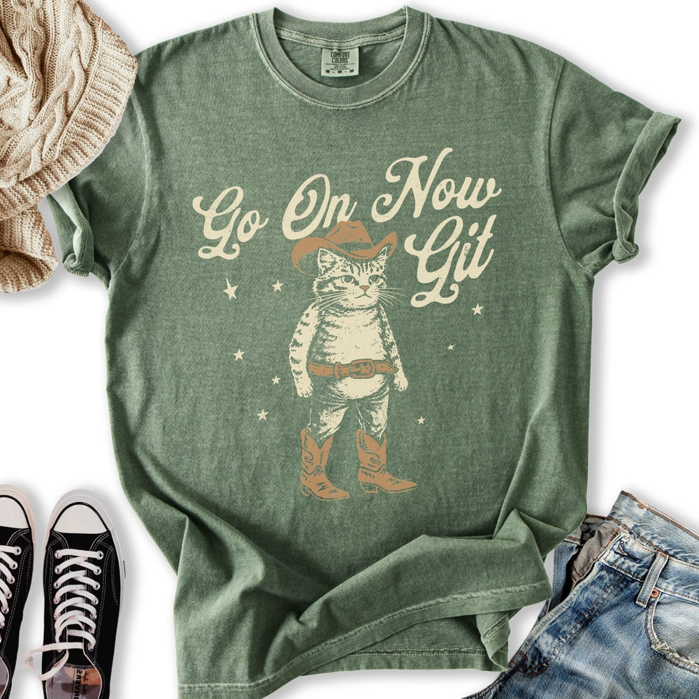 Go On Now Git Cat Relaxed Tee