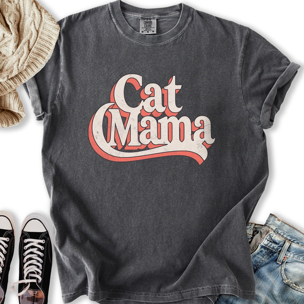 Retro Cat Mama Relaxed Tee