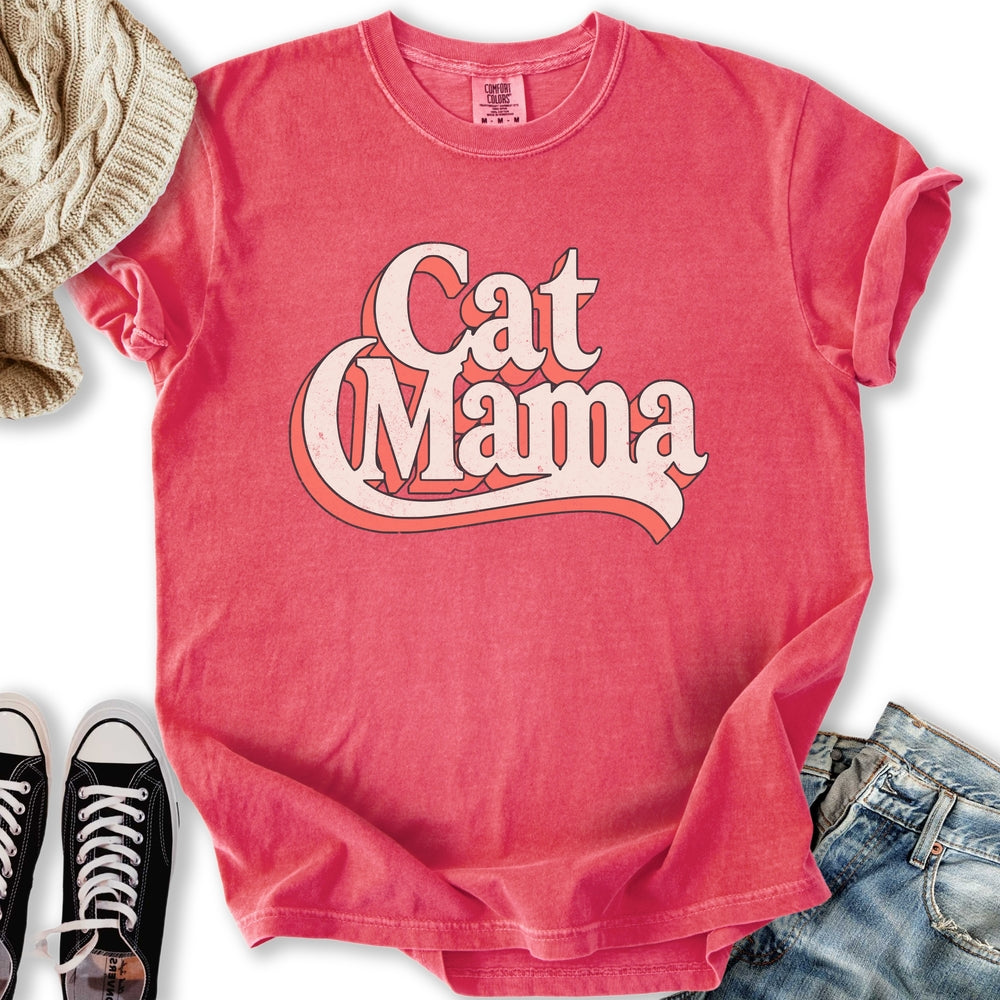 Retro Cat Mama Relaxed Tee