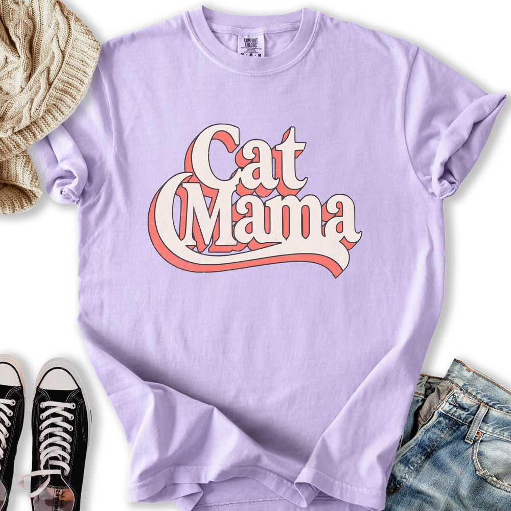 Retro Cat Mama Relaxed Tee
