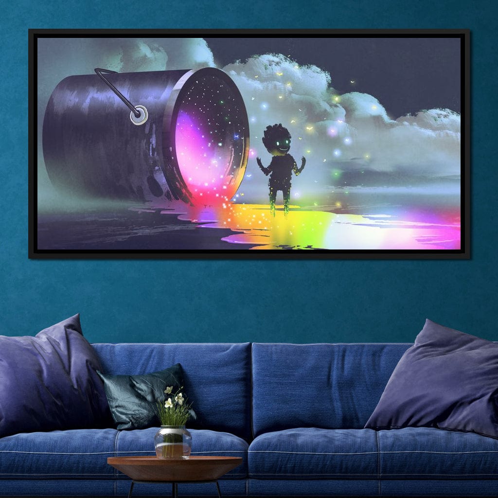 Puddle of Ink Canvas Wall Art