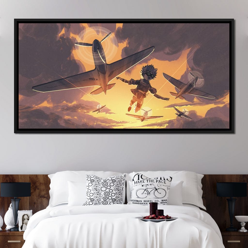 The Boy Flying Canvas Wall Art