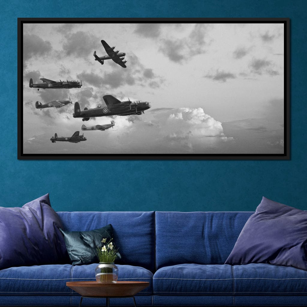 World War 2 Airplanes Canvas Wall Art