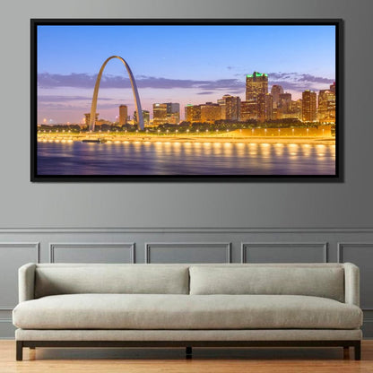 St Louis Skyline Canvas Wall Art