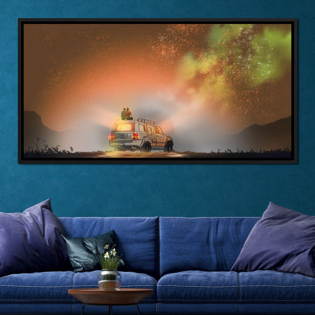 Admiring the Milky Way Canvas Wall Art