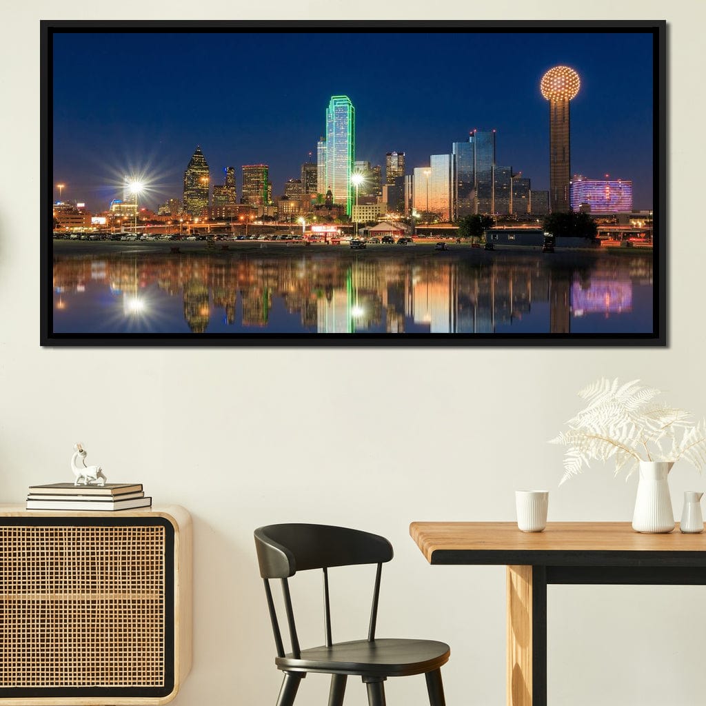 Dallas Skyline Canvas Wall Art