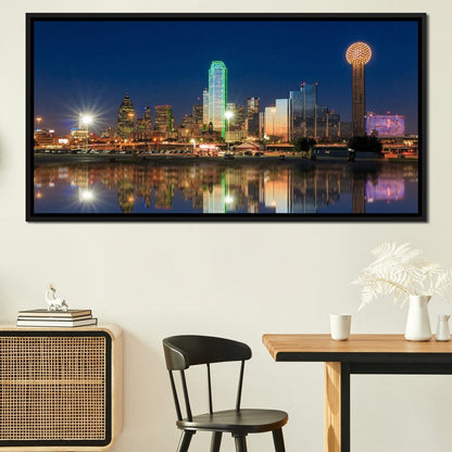 Dallas Skyline Canvas Wall Art