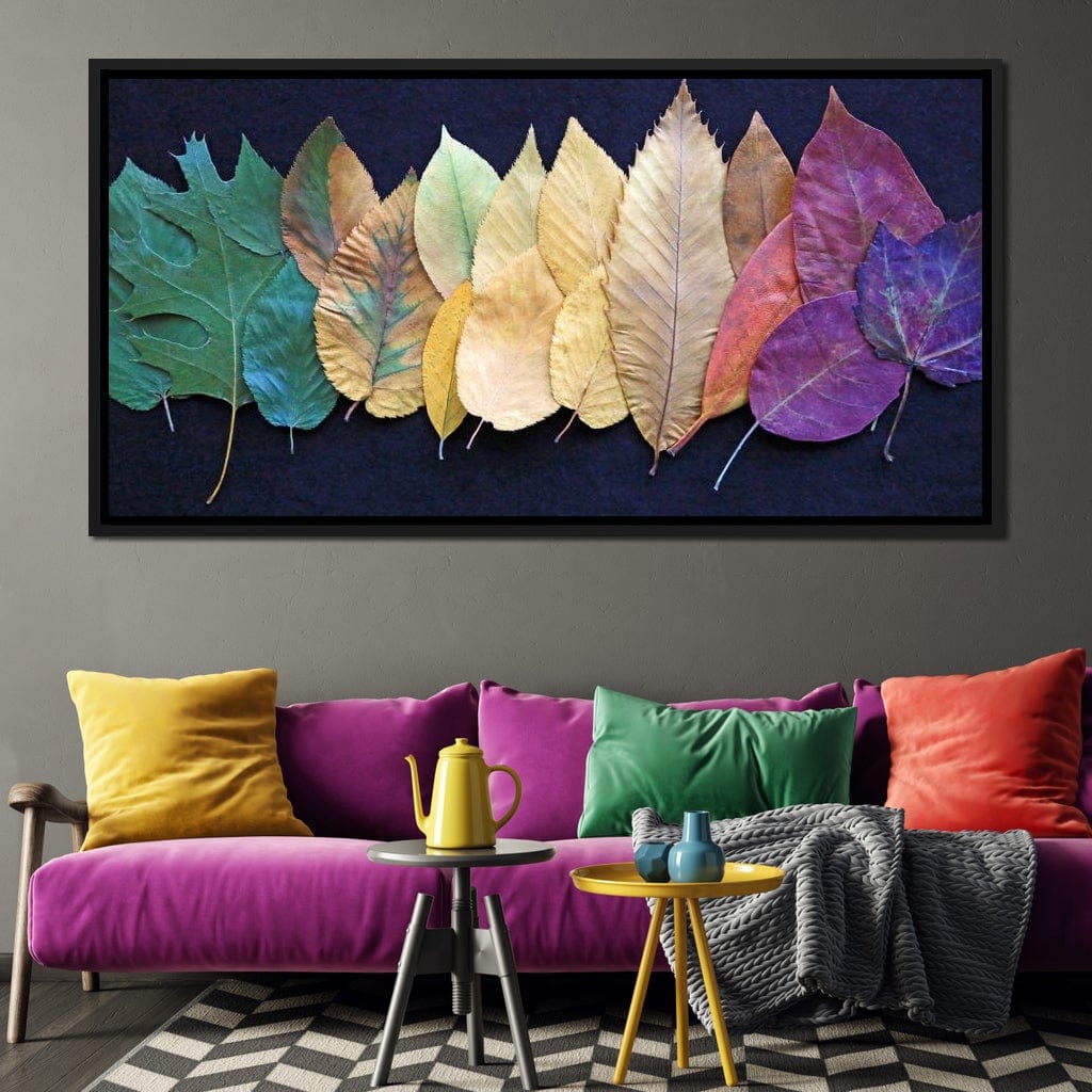 Colorful Leaves Canvas Wall Art
