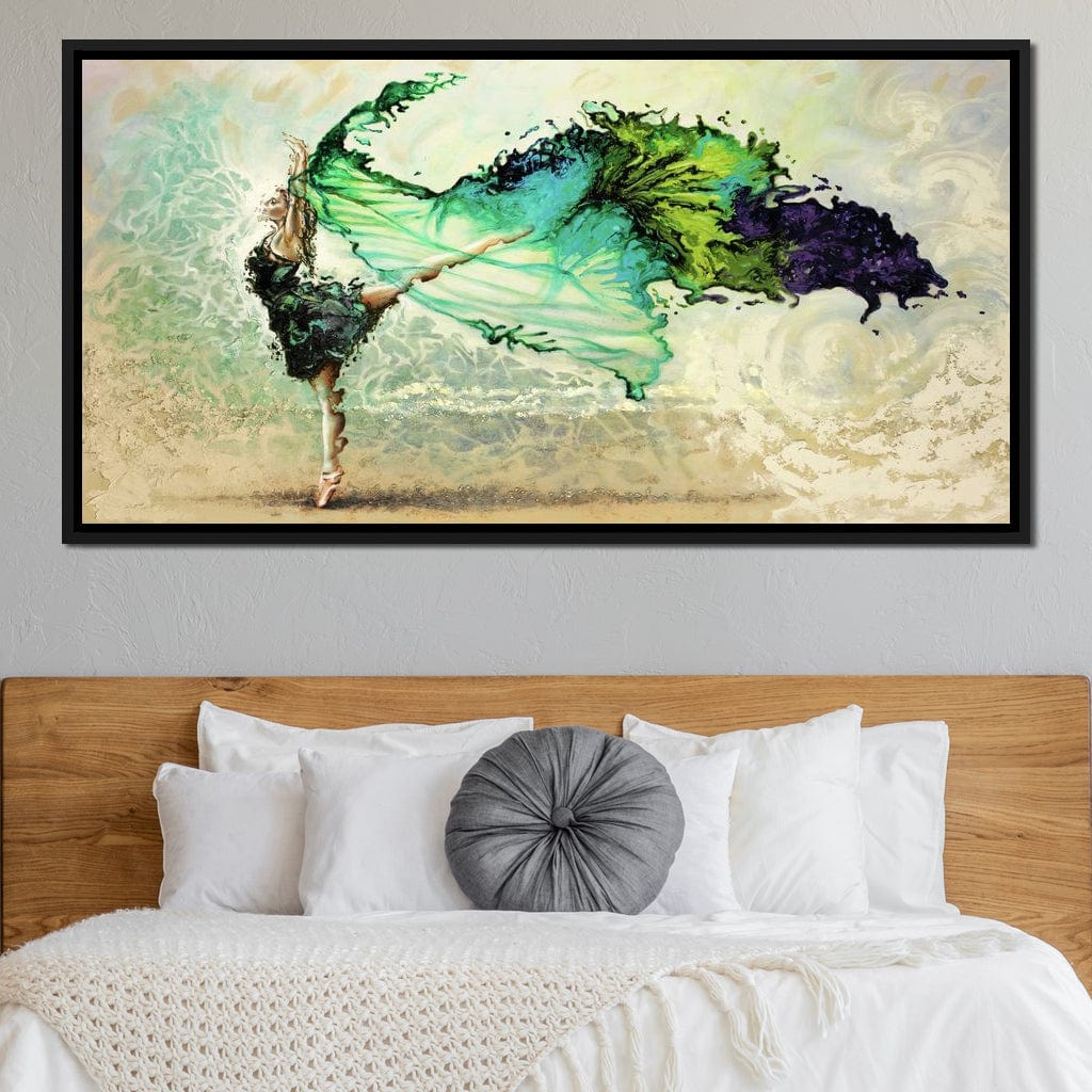 Ballerina Butterfly Canvas Wall Art
