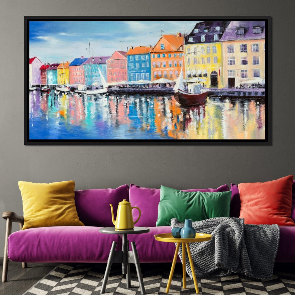 Copenhagen Port Canvas Wall Art