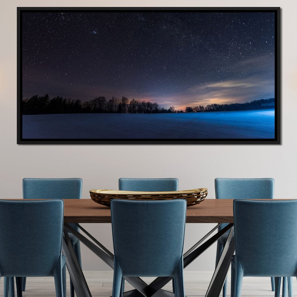 Carpathian Mountains at Night Canvas Wall Art