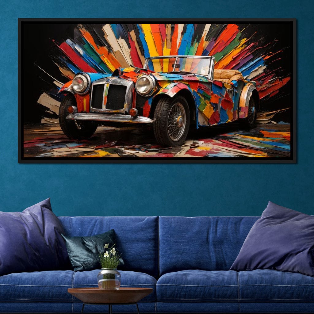 MG Roadster Canvas Wall Art