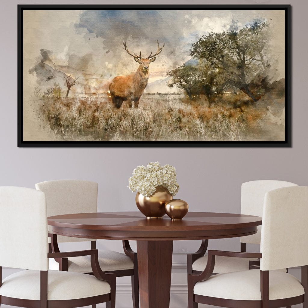 Red Deer Canvas Wall Art