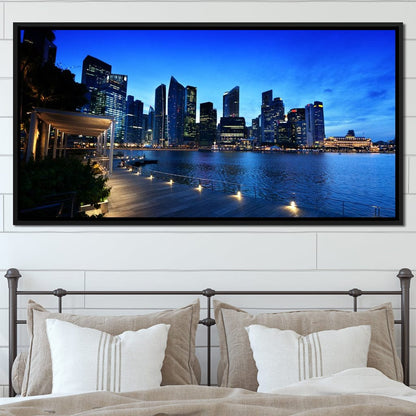 Singapore Skyline Canvas Wall Art