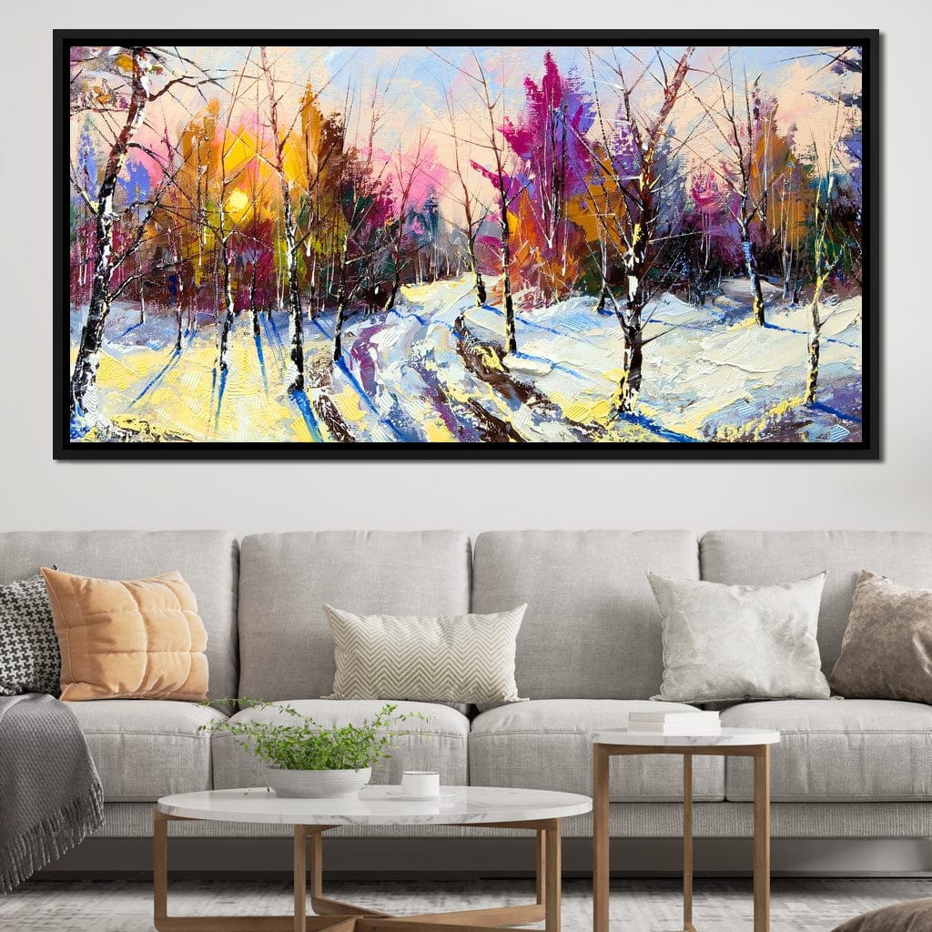 Winter Wood Canvas Wall Art