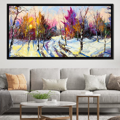 Winter Wood Canvas Wall Art