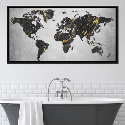 World Map 5 - Mateo Canvas Wall Art