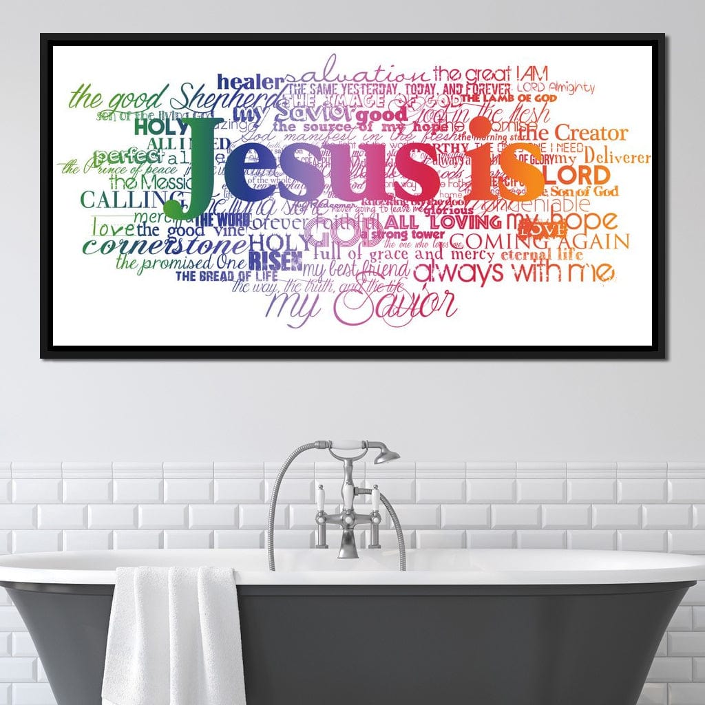 Jesus Is Canvas Wall Art