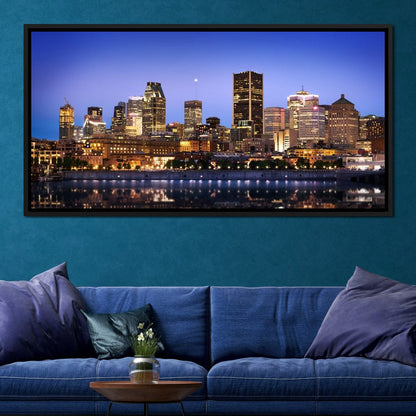 Montreal Skyline Canvas Wall Art