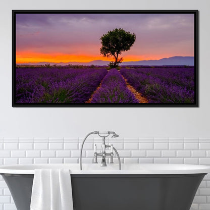 Provence Sunset Canvas Wall Art
