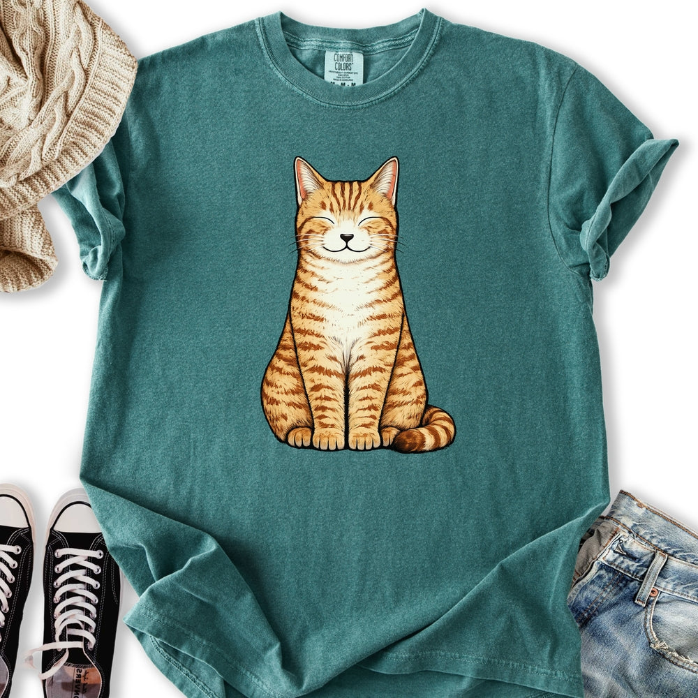Smiling Orange Cat Relaxed Tee