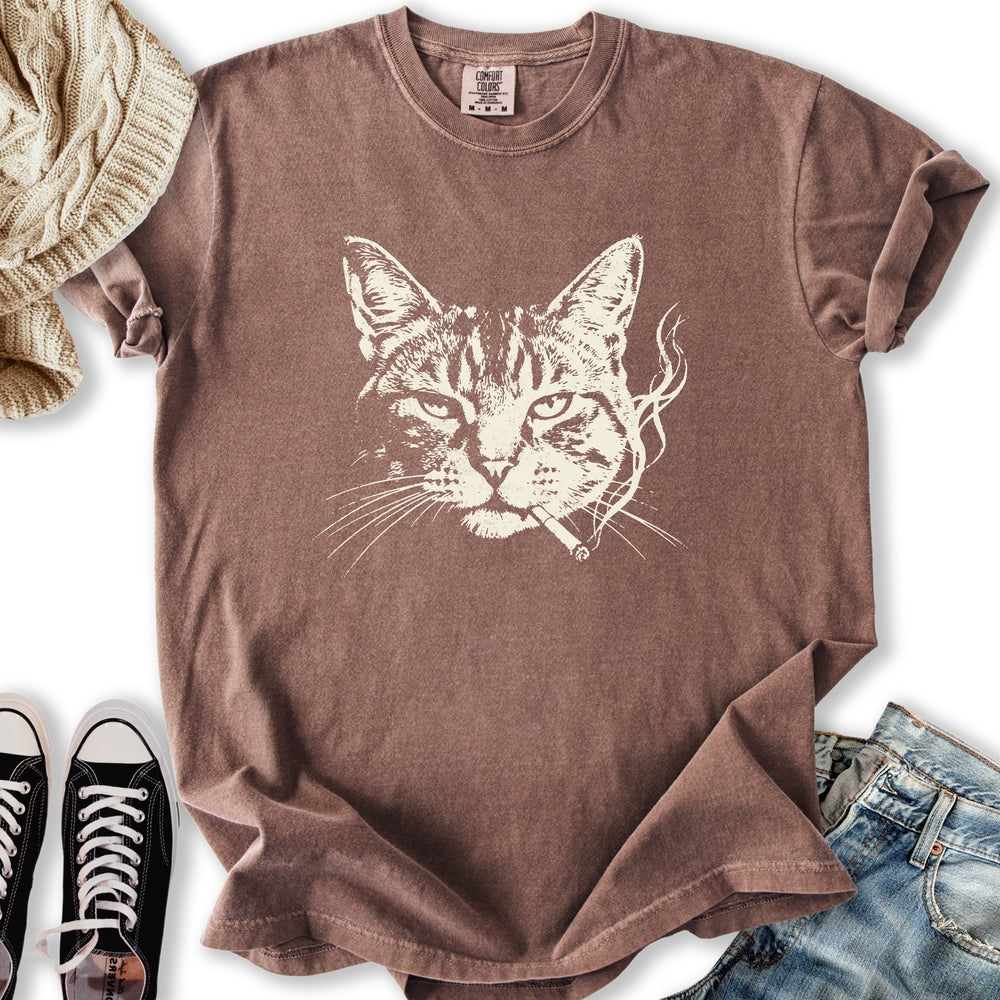 Smoking Cat Relaxed Tee