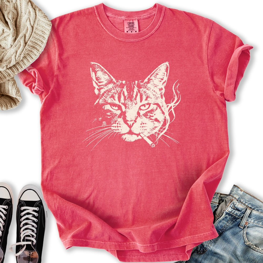 Smoking Cat Relaxed Tee
