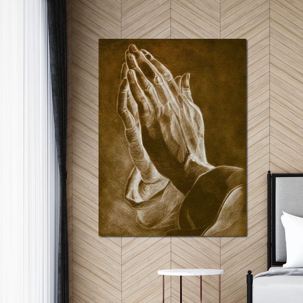 Praying Hands Canvas Wall Art