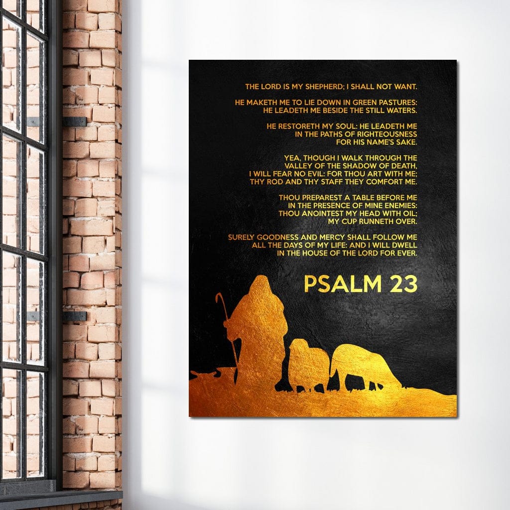 Psalm 23 Canvas Wall Art