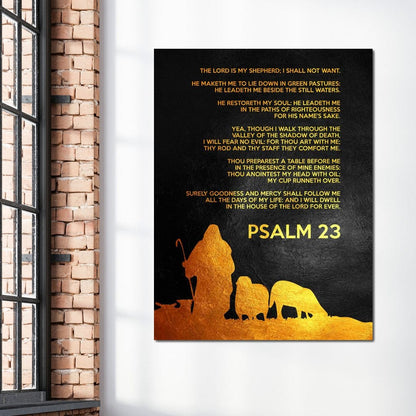 Psalm 23 Canvas Wall Art