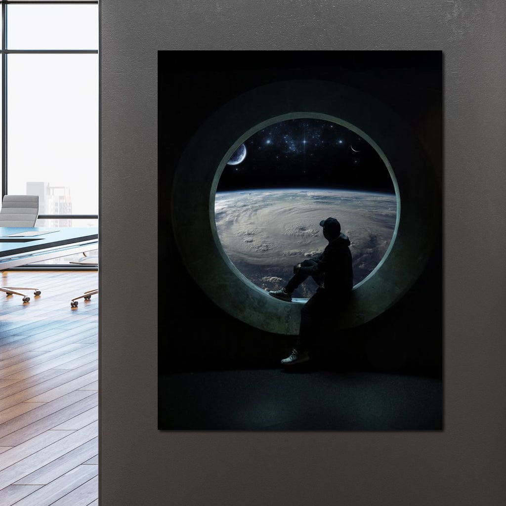 Planet View Canvas Wall Art