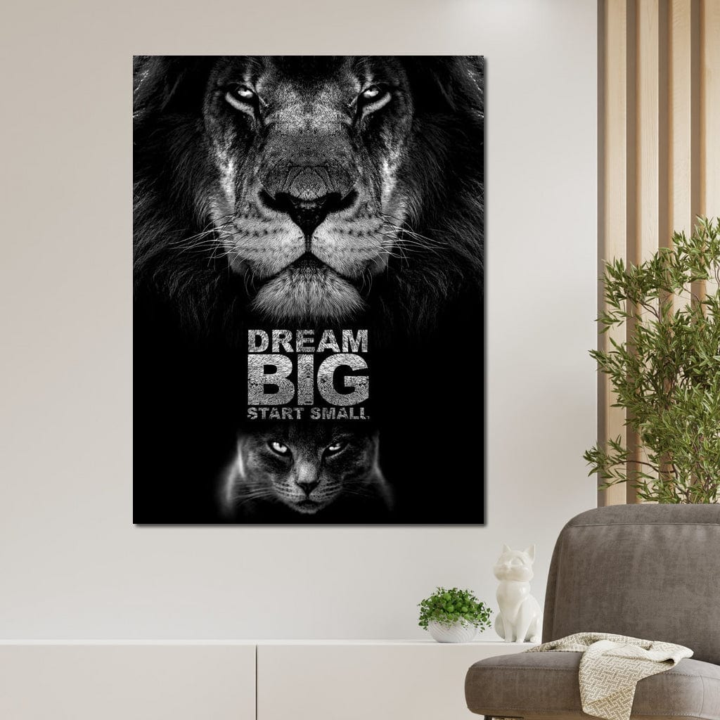 Dream Big Start Small Canvas Wall Art