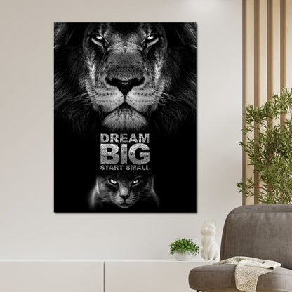 Dream Big Start Small Canvas Wall Art