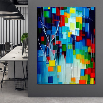 Colorful Contemporary Art 045 Canvas Wall Art