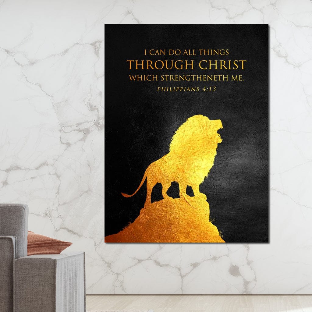 Philippians 4:13 Canvas Wall Art