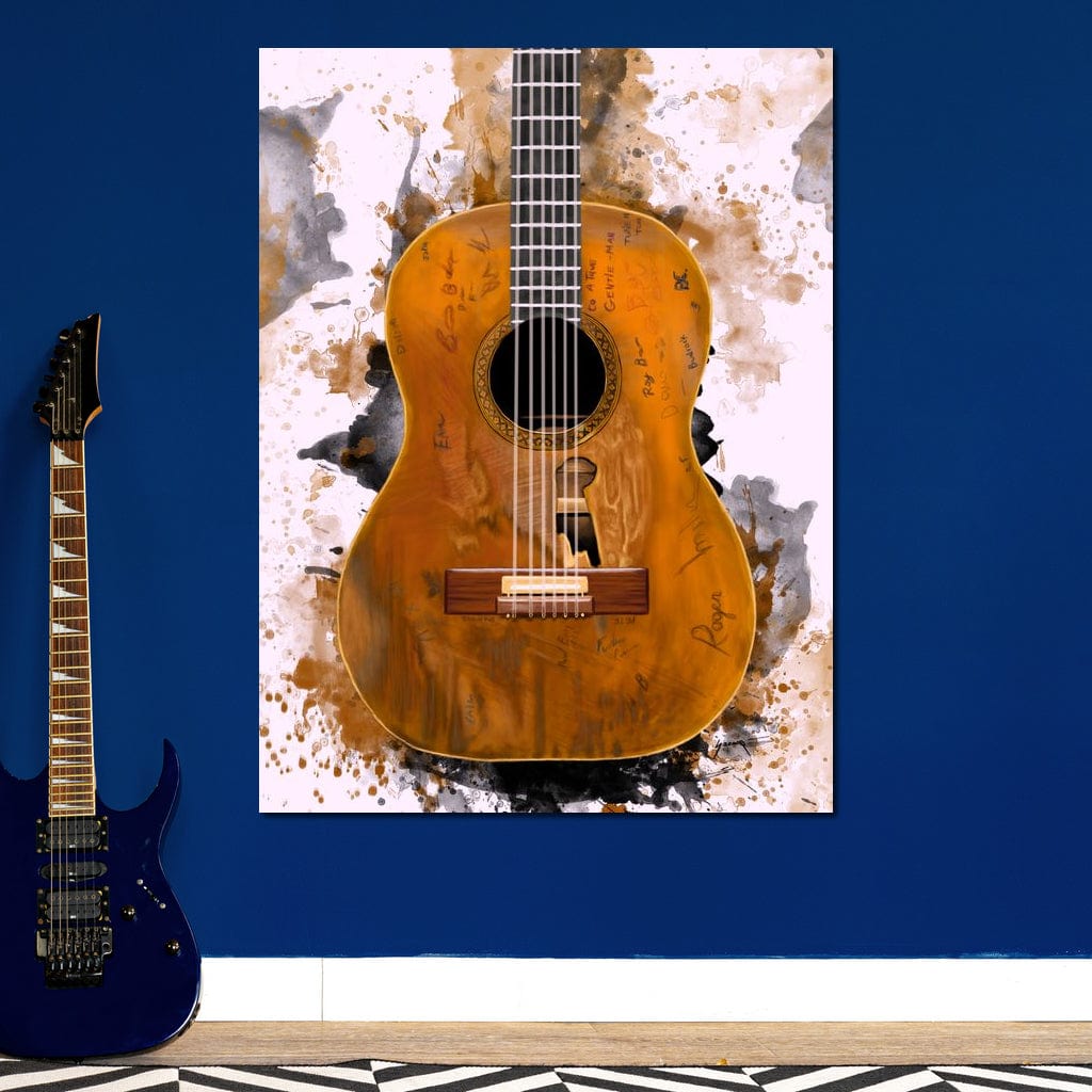 Willie Nelson's Trigger Acoustic Guitar Canvas Wall Art