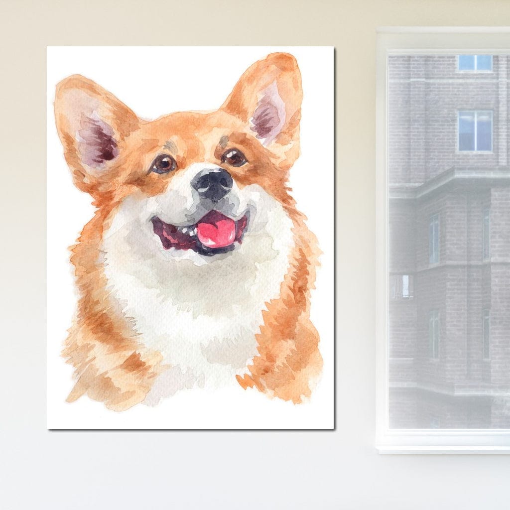 Welsh Corgi Canvas Wall Art