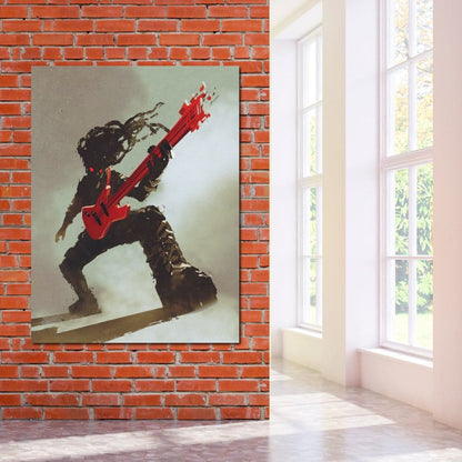 Rocker Monster Canvas Wall Art