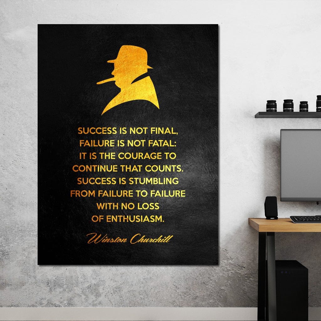 Winston Churchill Canvas Wall Art