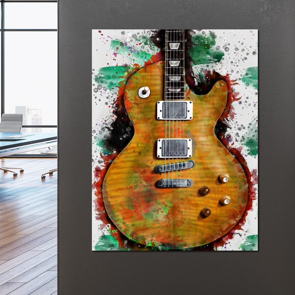 Gary Moore's & Peter Green's Guitar Canvas Wall Art