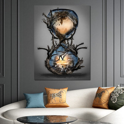 Hourglass Canvas Wall Art