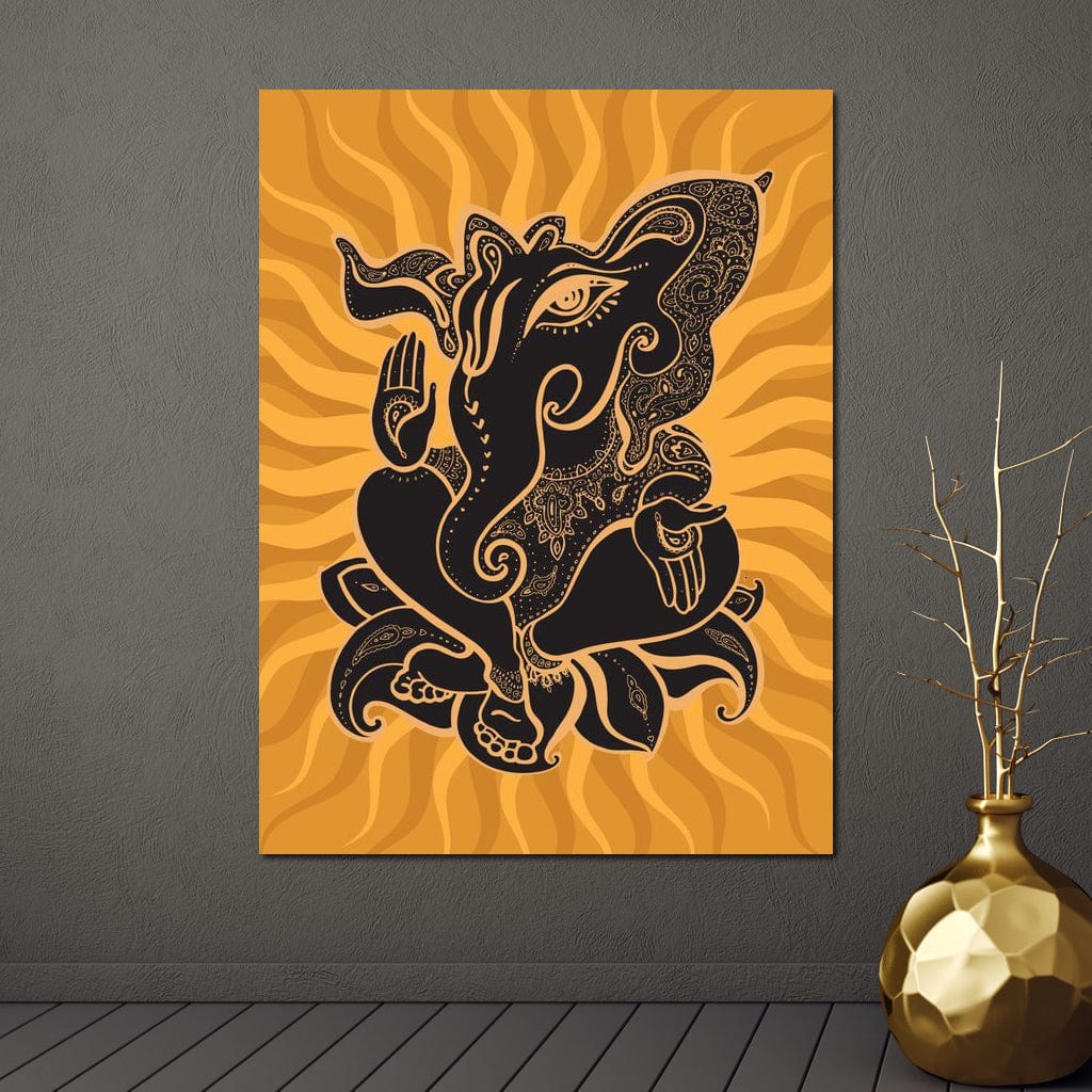 Ganesh Wisdom Canvas Wall Art