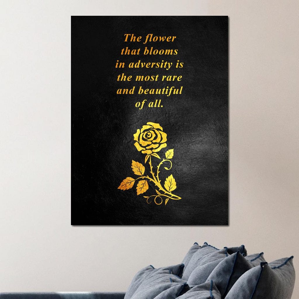 The Flower That Blooms Canvas Wall Art