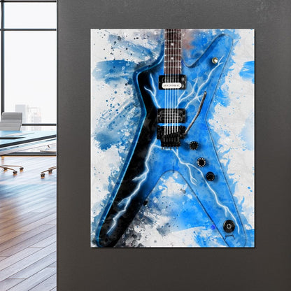 Dimebag Darrell's Guitar Canvas Wall Art