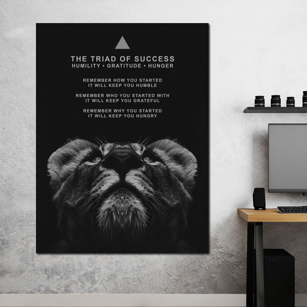 The Triad of Success Canvas Wall Art