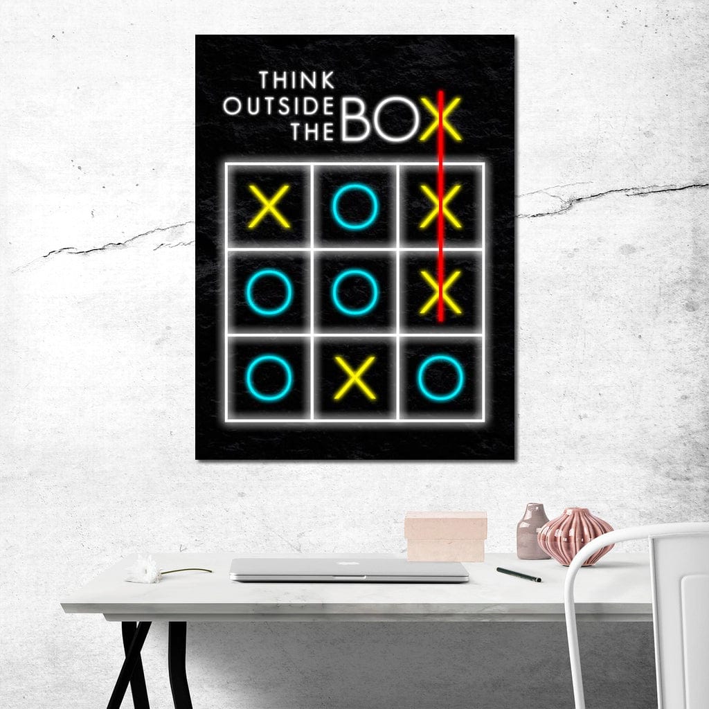Think Outside The Box Canvas Wall Art