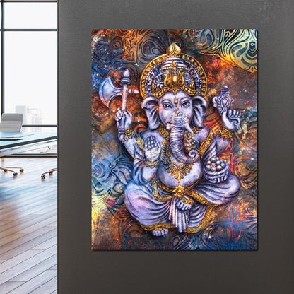 Spiritual Ganesha Canvas Wall Art