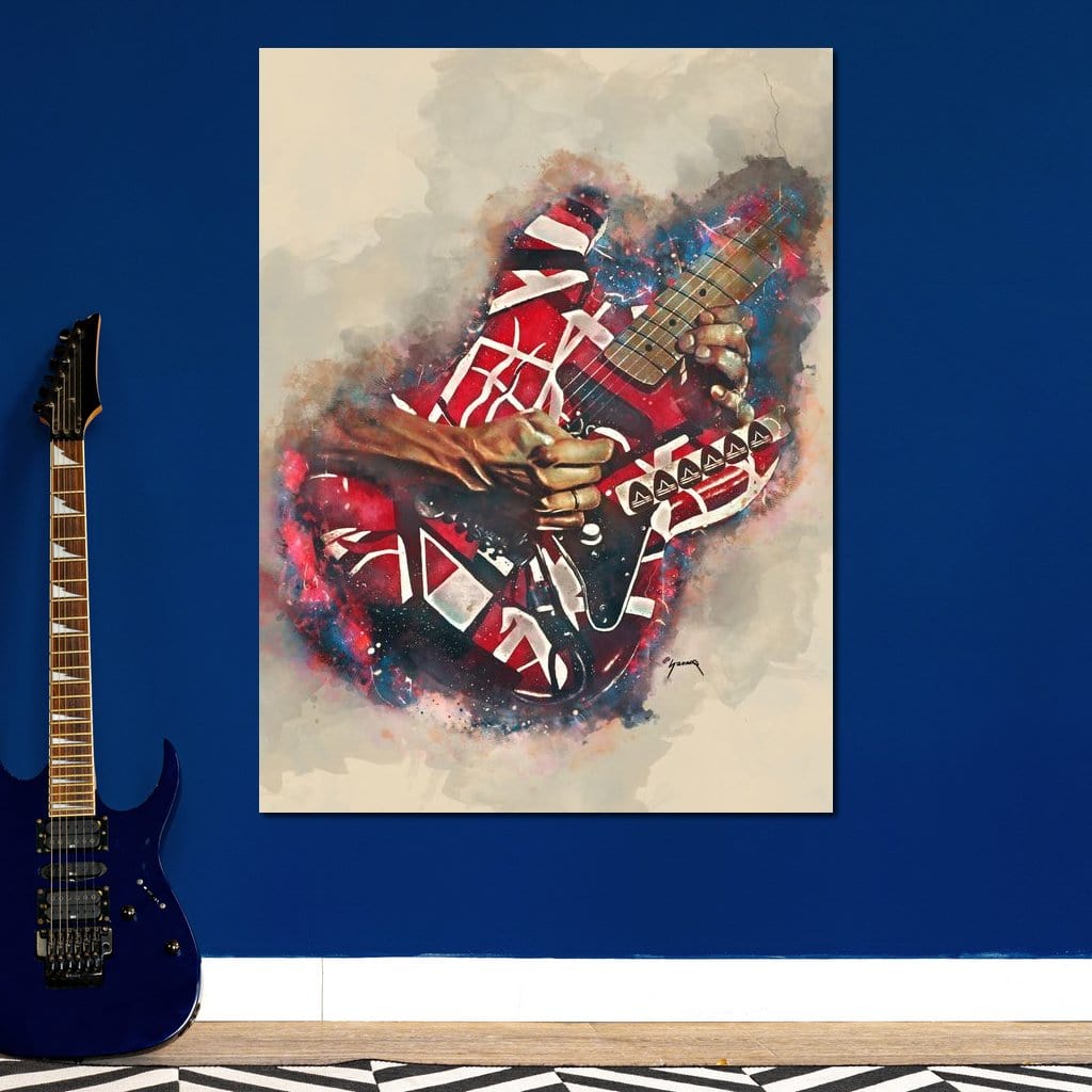 Eddie Van Halen's Electric Guitar Canvas Wall Art