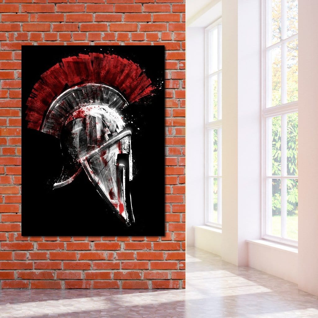 Greek Warrior Helmet Canvas Wall Art